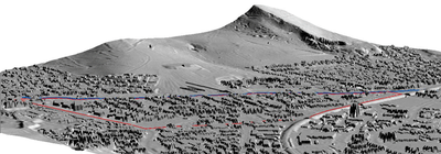 3D-Modell des urbanen Einzugsgebietes Vauban